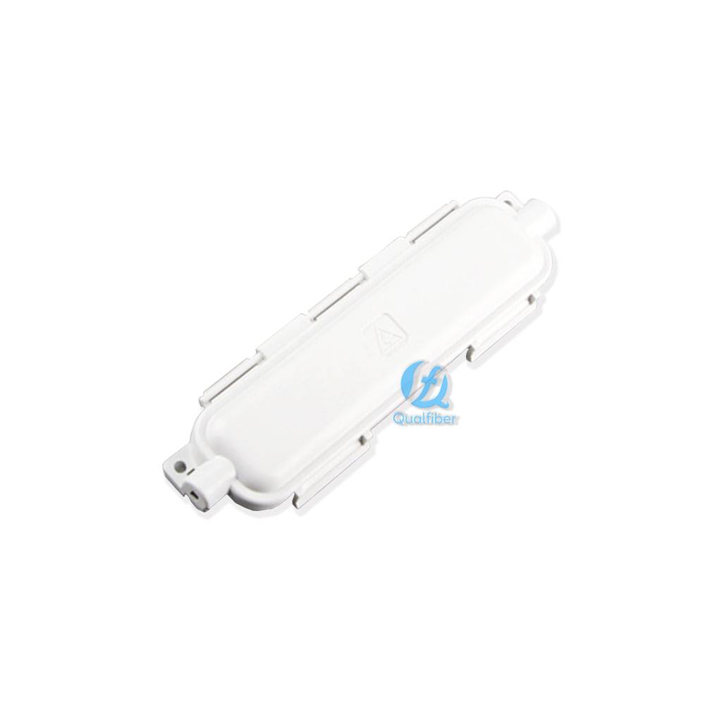 1 Inlet 1 Outlet Optic Fiber Protector for Drop Cable with Slot and Space for Fiber Optic Flange and Adaptor