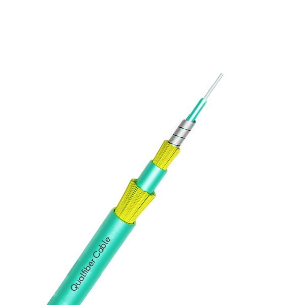 Double Sheath Spiral steel Simplex Fiber optic cable