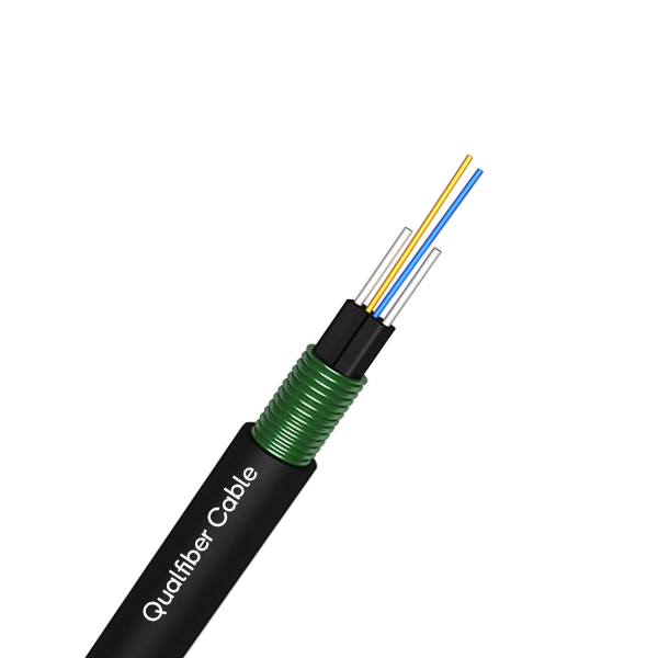 Duct installation Round FTTH fiber optic cable with steel tape armored