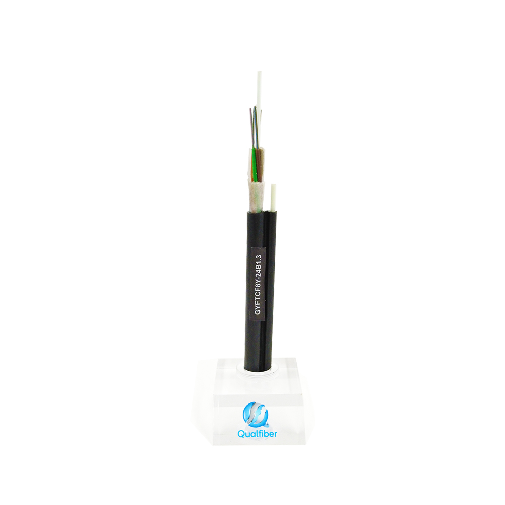Self Supporting Aerial Armoured Figure 8 GYFTCF8Y Fiber Optic Cable