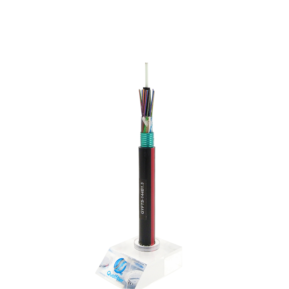 Direct Buried Outdoor FO Cable 2-288 Core Single Mode Fiber Optic Cable Armoured GYFTS