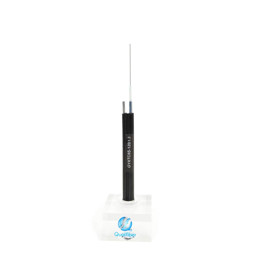 Single Mode Figure 8 Armored Fiber Optic Cable Steel wire supported GYXTC8S